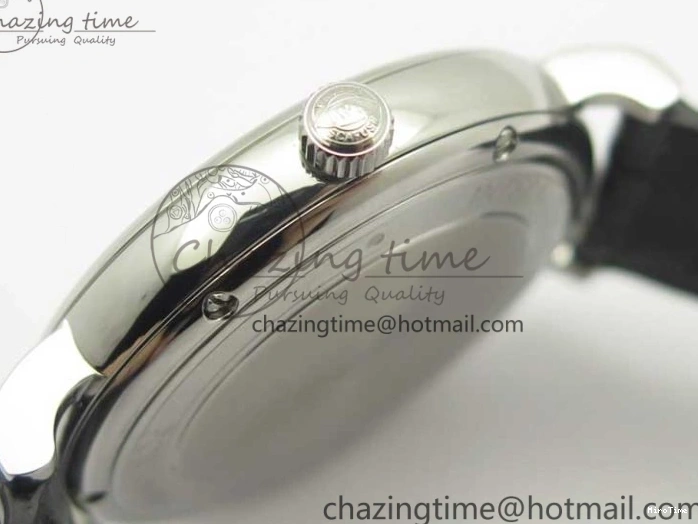 MIROTIME 0812 Portofino Automatic SS MKF 1:1 Best Edition White Dial On Black Leather Strap MIYOTA 9015 V Original 7204